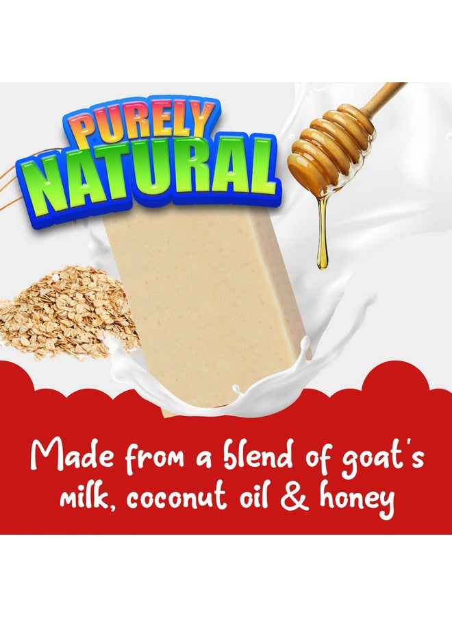 Natrulo Cactus Honey & Oats Goats Milk Kids Soap, 4oz Wash Bar - Natural Oatmeal Soaps for Kids - Image 3