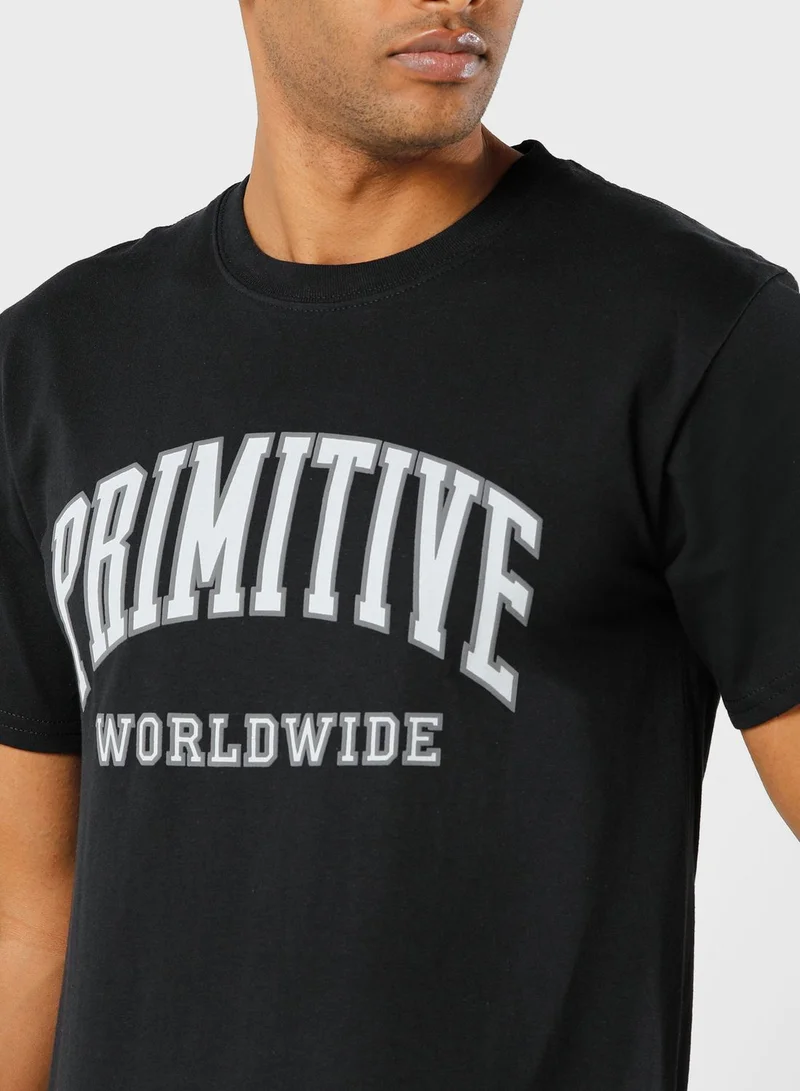 Primitive Collegiate Worldwide Tee