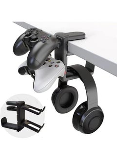 Beauenty Multifunctional Game Controller & Headphone Holder, Punch-Free Universal Game Controller Storage Rack Headphone Holder for PS XBOX NS etc  - Image 3
