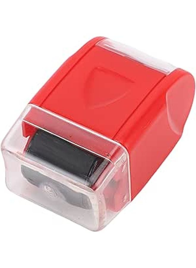 Red Privacy Stamping Roller for Hiding Confidential Info on Express Documents - Image 1