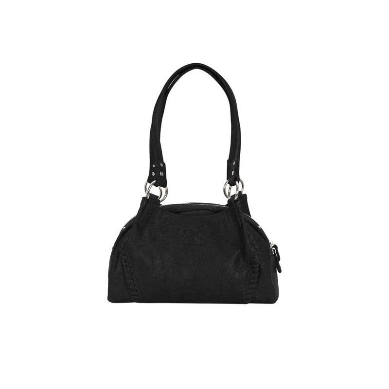 Korean Trendy Ason Slouch Bag - Mini Leather Tote for Women - Image 4
