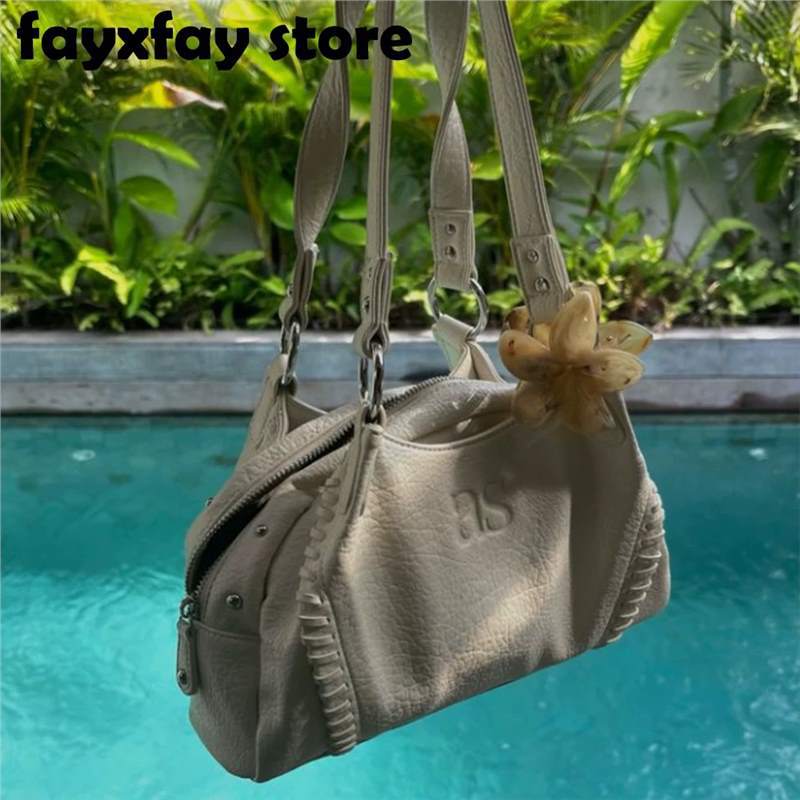 Korean Trendy Ason Slouch Bag - Mini Leather Tote for Women - Image 2