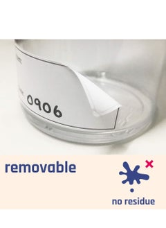 KASTWAVE 200PCS Freezer Labels 6x3cm Frozen Food Labels Stickers Removable and Leaves no Residue When Off Labels for Storage Boxes Easy to Write for Refrigerator Freezer Box  - Image 5