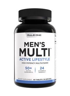 RULE 1 Ruleone, Men’s Train Daily, Multivitamin, 90 Tabs  - Image 1