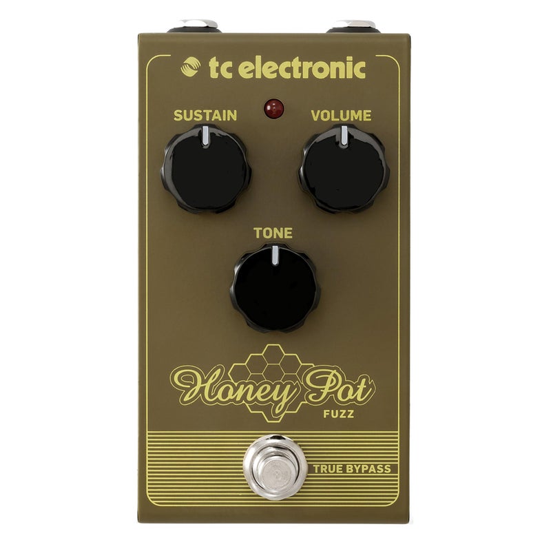 TC Electronic HONEY POT FUZZ Vintage-Flavored Fuzz Pedal with Massive Wall of Tones and Miles of Sustain - Image 1