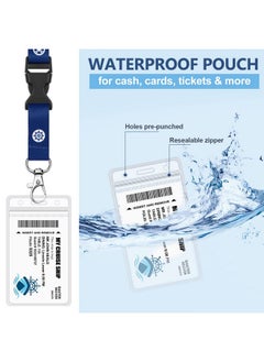 Hotop 20 Pack Carnival Cruise Lanyards With Waterproof Id Holder Detachable Buckler Cards For Women Men Cruise Accessories(Novel Style)  - Image 4