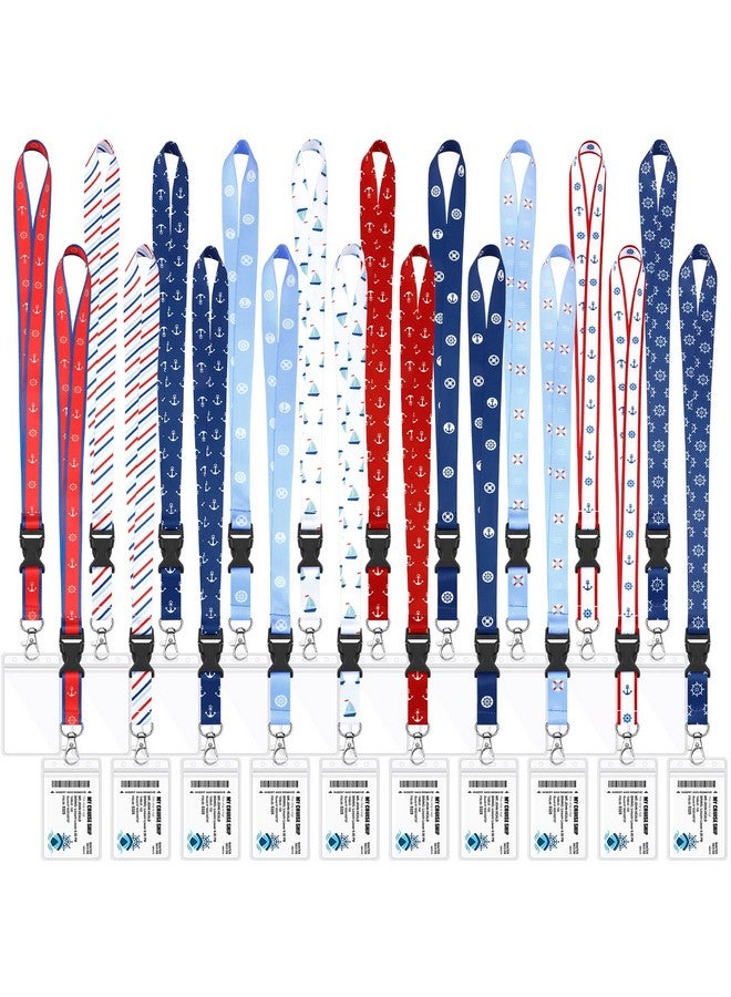 Hotop 20 Pack Carnival Cruise Lanyards With Waterproof Id Holder Detachable Buckler Cards For Women Men Cruise Accessories(Novel Style) - Image 1