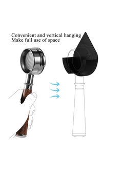 Y&D Coffee Portafilter Wall Rack Holder,Coffee Hanger,Espresso Machine Filter Wall-Mounted Holder,Compatible with 51/54/58MM DPH5713B  - Image 5