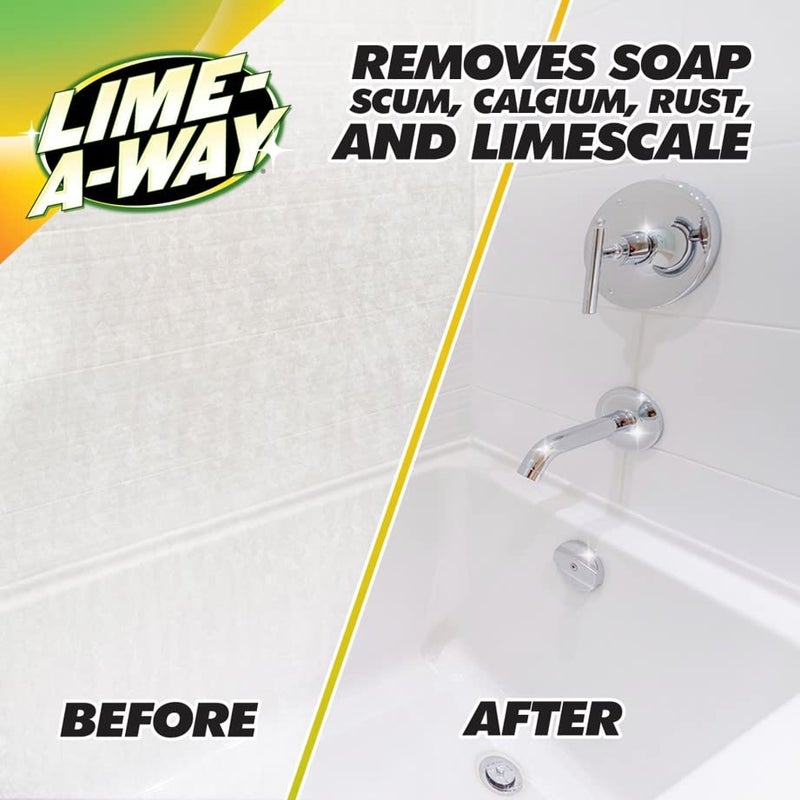 Lime-A-Way Bathroom Cleaner, 32 fl oz Bottle, Removes Lime Calcium Rust - Image 4