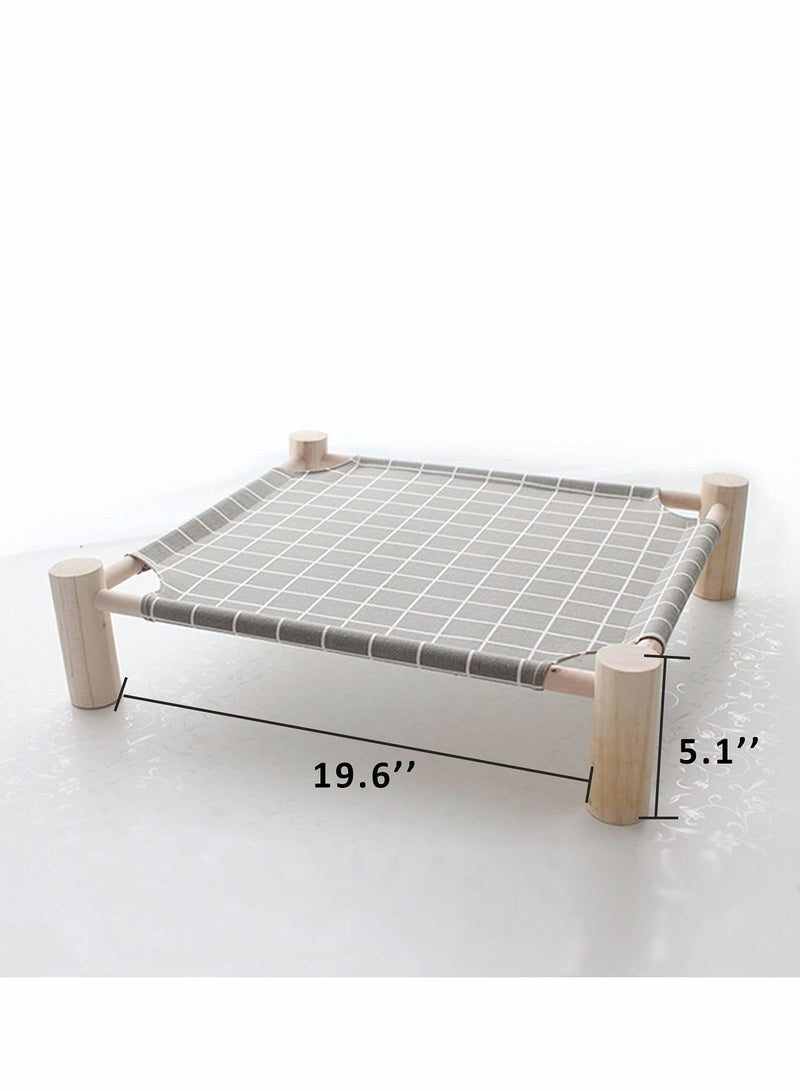 Wooden Elevated Cat Hammock Bed - Removable, Washable, and Breathable Pet Sleeping Bed for Ultimate Comfort and Cooling. Perfect for Your Feline Friend! - Image 4