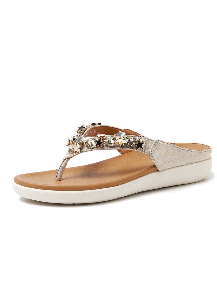 Nariele Summer Women's Soft Sole Flip Flops - Image 1