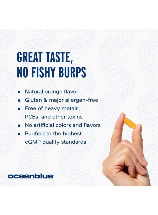 Professional Omega-3 2100 with CoQ10 – 90 ct – 2 Pack – Triple Strength Fish Oil Supplement with High-Potency EPA and DHA, and CoQ10 – Orange Flavor (60 Servings) - Image 5