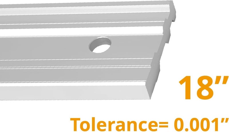 POWERTEC 18 Inch Straight Edges, Straight to Within .001'' Over 18'' Machined Flat, Precision Woodworking Tools for Table Saw, Router Table, MDF Workbench Top, Jointers, and Planers. 71213 - Image 2