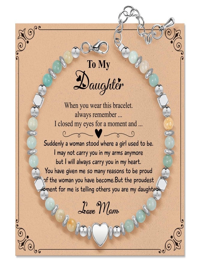 ZOKCC Inspirational Gifts Bracelets for Women Birthday: Healing Natural Stone Beaded Bracelets - Thinking of You Get Well Soon Christmas Day Gifts for Women Friends Sister Bestie Mom Daughter, 7 - Image 1