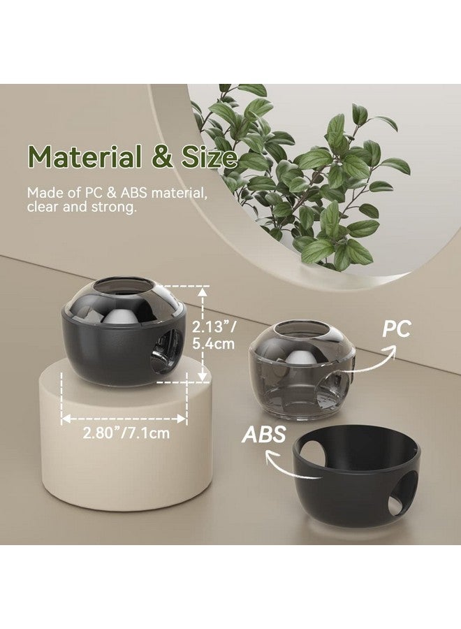 Eudemon 4 Pack Updated Door Knob Cover Baby Safety Door Lock Childproof Safety Cover Door Handle Cover For Kids Safety (Clearblack) - Image 5