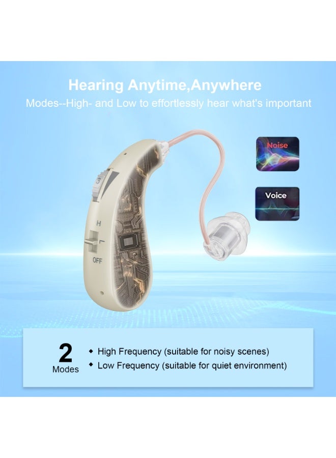 Rechargeable Hearing Aid for Seniors with Noise Cancellation ,Comfortable Design, Easy Volume Control - Image 4