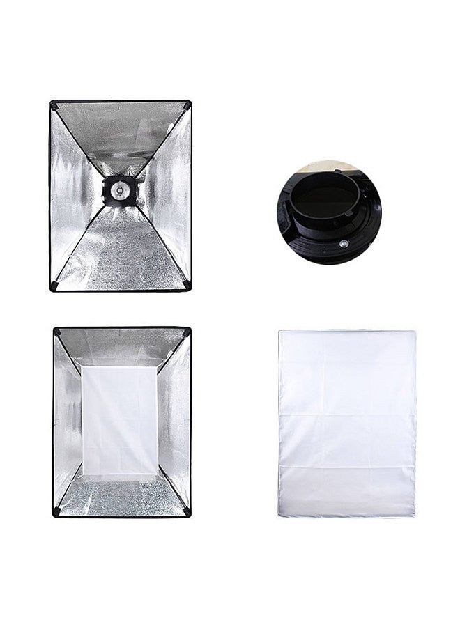 60 * 90cm/ 24 * 35.4in Square Photography Softbox with Bowens Mount Removeable Diffuser Cloth Carrying Bag for Studio Portrait Product Photography Live Streaming  - Image 2