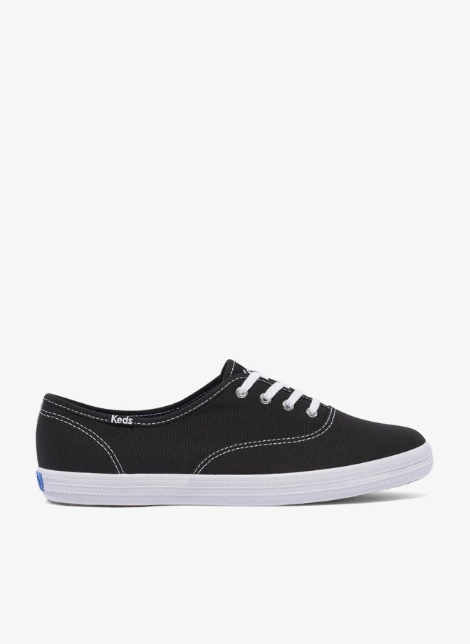 Keds Women's Champion Originals Lace Up Canvas Casual Sneaker Black - Image 1