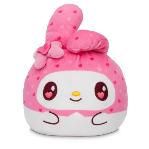 TeeTurtle Reversible Sanrio My Melody Plushie 4Inch Present TwoSided Flip Plush Toy with Embroidered Details Cute Mini Collectible Plush for Kids Teens and Adults - Image 1