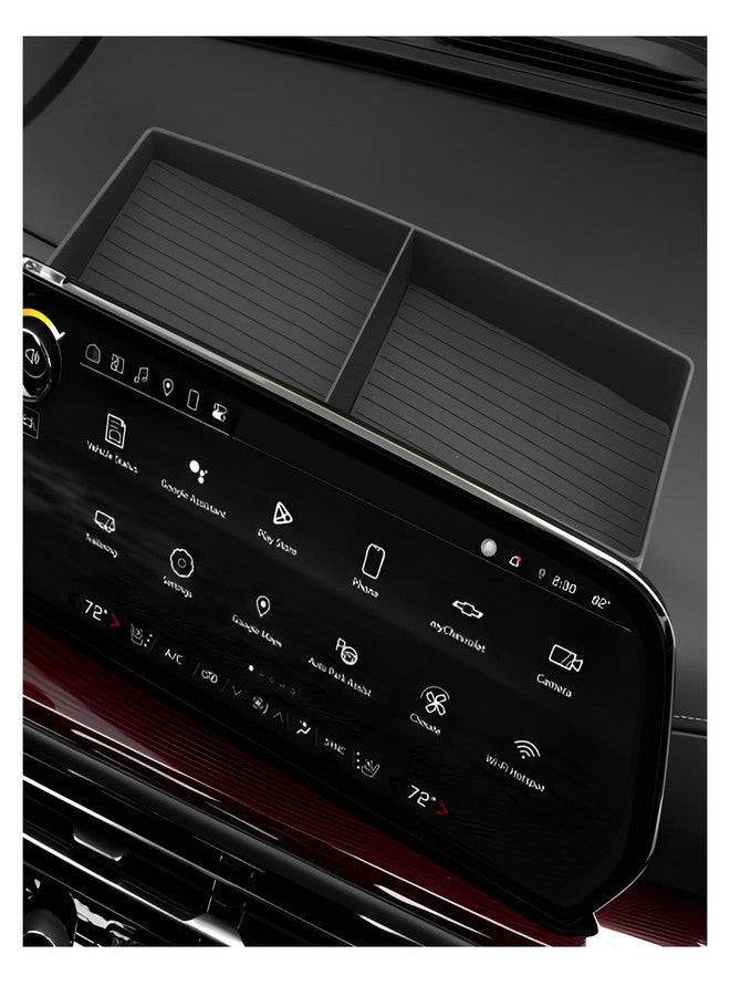 LUWU 2025 Traverse Dashboard Storage Tray Compatible with 2024 2025 Chevrolet Traverse Accessories Behind Screen Organizer 2025 Traverse Accessories Center Console Display Box Dash Tray - Image 1