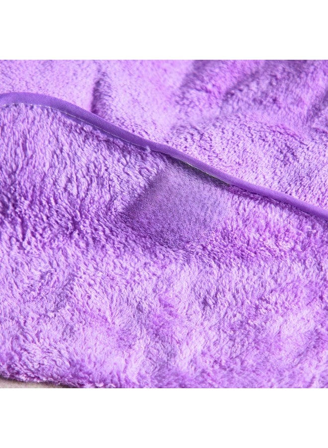 Krujyam Microfiber Large Bath Towels | (70x140) Extra Soft Plush & Quick Dry High Absorbency with Large Size Towels for Bath (Purple) - Image 5