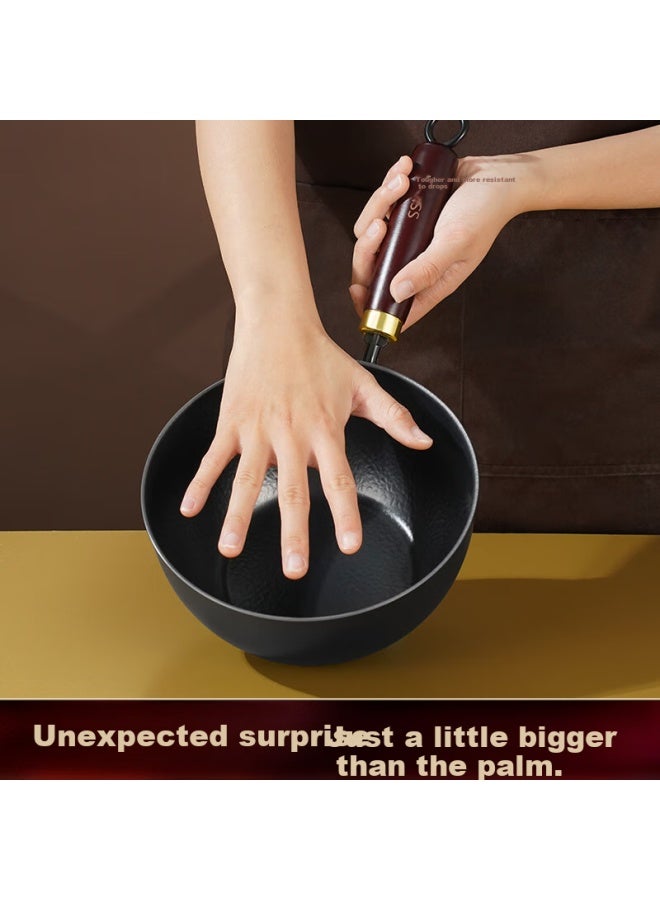Ssn 18cm Mini Cast Iron Skillet, Small Frying Pan, Single Serve Cooking Pot, No Coating, Auxiliary Food Pot For 1-2 People