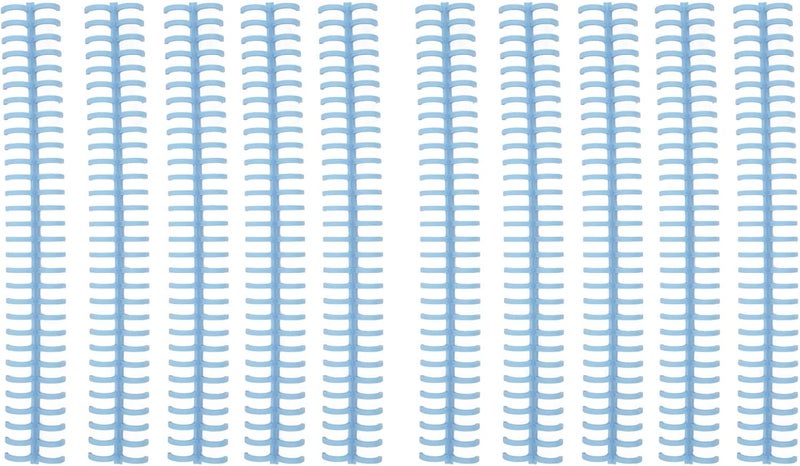 Binding Spines Plastic Combs 30 Holes 1/2in Diameter Spiral Coils for Loose Leaf 10Pcs (Light Blue) - Image 1