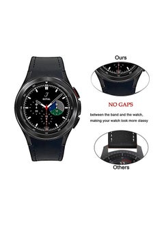 Leather Silicone Replacement Band Compatible with Samsung Galaxy Watch 5 Pro 45mm | 4 Classic 46mm 42mm | Watch 5/4 44mm 40mm , Special strap design No Gap Black - pzsku/Z0A7C9F9C180BE1C31C0CZ/45/_/1663693590/08bb1c21-6346-43cb-8a4f-20e143d358b5