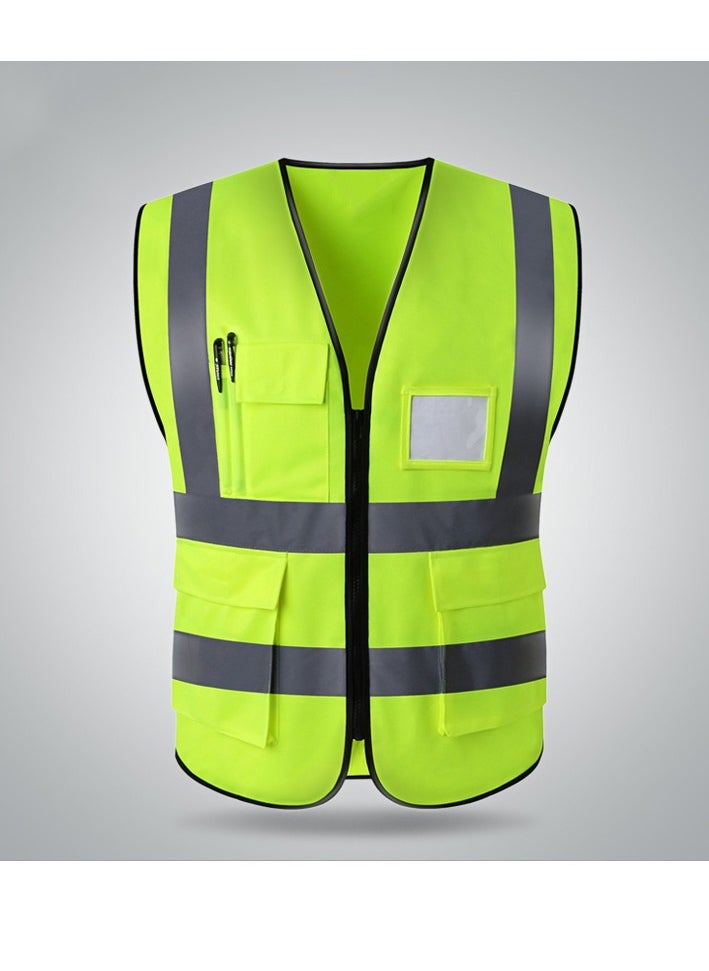 SFVest - High Visibility Safety Vest with Pockets, Reflective Work Vest ANSI/ISEA Class 2 - Image 1