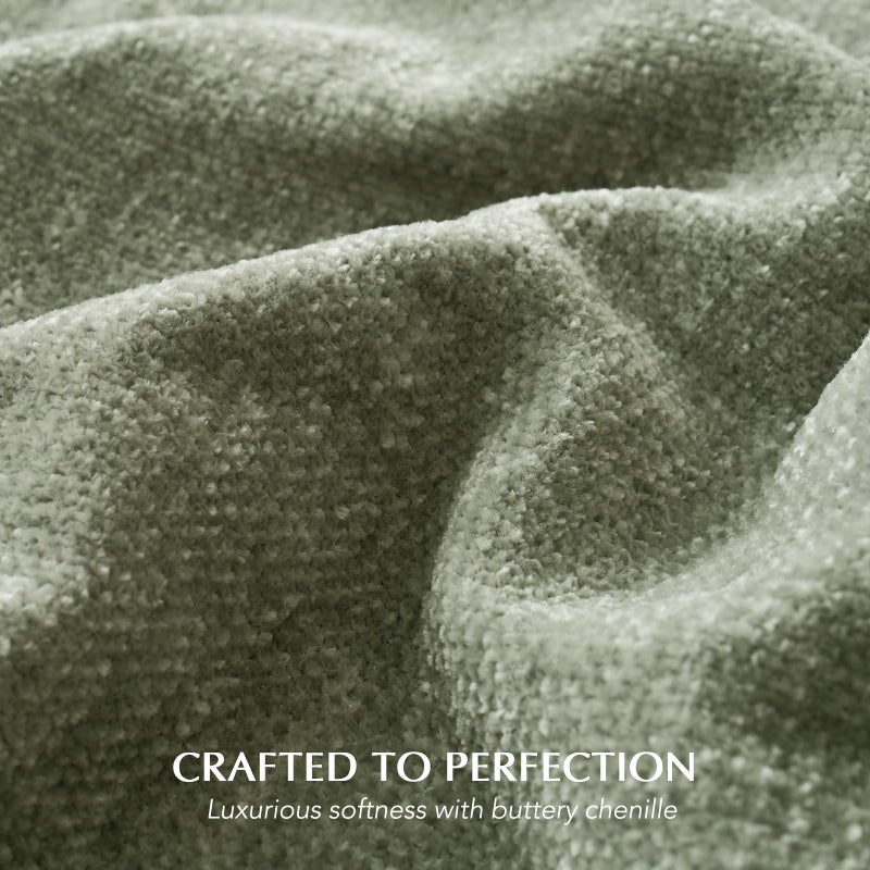 EverGrace Soft Chenille Throw Blanket for Couch, Cozy Plush Fuzzy Decorative Chenille Knit Throw Blanket with Tassels, Lightweight Blanket and Throws for Bed Sofa Gift Home Decor, Sage Green 50"x60" - Image 3