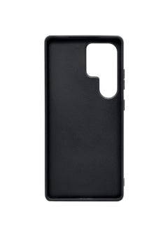 Kajsa Samsung Galaxy S25 Ultra 5G 2025 Premium Tangram Back Wooden Texture Soft Silicone Case Cover - Black/Brown  - Image 3