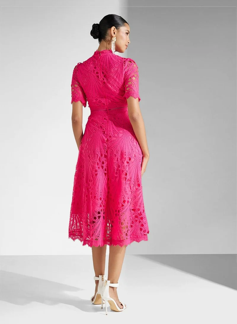 Ginger Boutique Lace Midi Dress