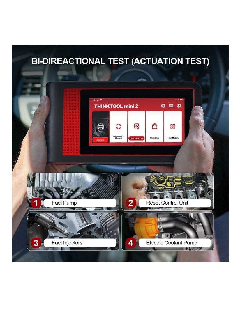 THINKCAR - Thinktool Mini OBD2 Car Diagnostic Scanner Bluetooth, All Systems Check Engine ABS Airbag Scan Tool, 28+ Maintenance Services, ABS Bleed/Oil Light/EPB/Battery Registration, WiFi Update - Image 1