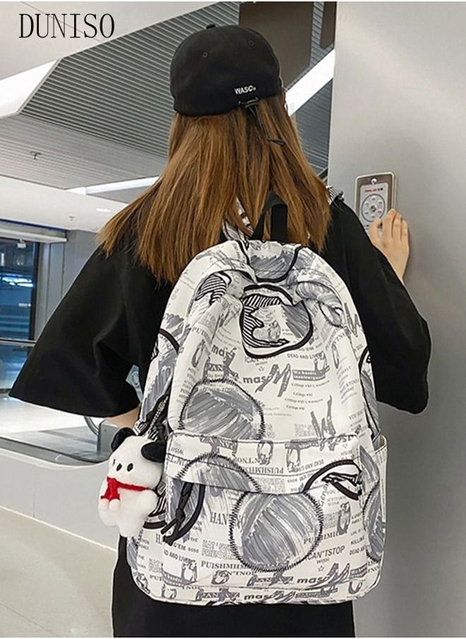 School Backpack Large Capacity Multi-pocket Students Backpack School Bag Fashion Graffiti Book Bags Waterproof Wear-resistant Backpacks for Teen College Students Laptop Bag for Casual Travel - pzsku/Z0A7CF3D773C270A14889Z/45/_/1691043402/2426da51-7507-4aef-a880-359464217ade