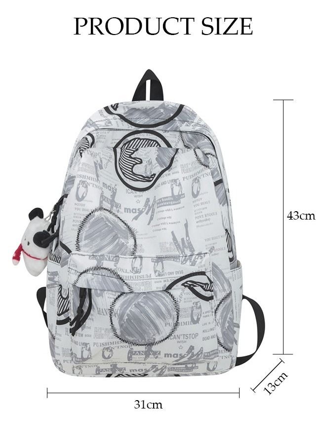 School Backpack Large Capacity Multi-pocket Students Backpack School Bag Fashion Graffiti Book Bags Waterproof Wear-resistant Backpacks for Teen College Students Laptop Bag for Casual Travel - pzsku/Z0A7CF3D773C270A14889Z/45/_/1691043820/68f4da70-0651-4596-8be8-f421fb262409