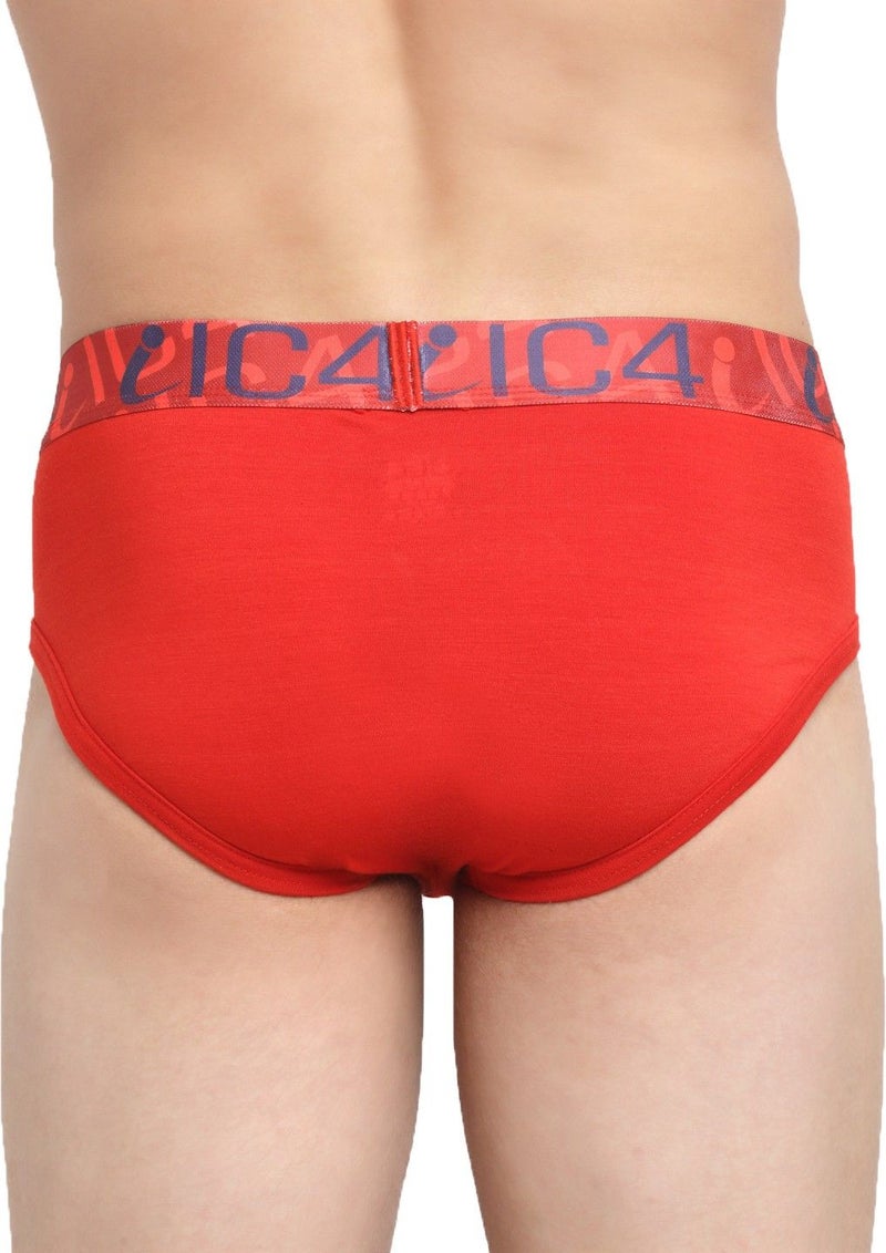 IC4 Store Red Classic Briefs Pack of 2 for Men - Image 3