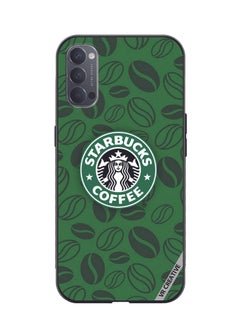 VR CREATIVE Protective Case Cover For Oppo Reno4 Pro 5G Starbucks 3 Design Multicolour  - Image 1