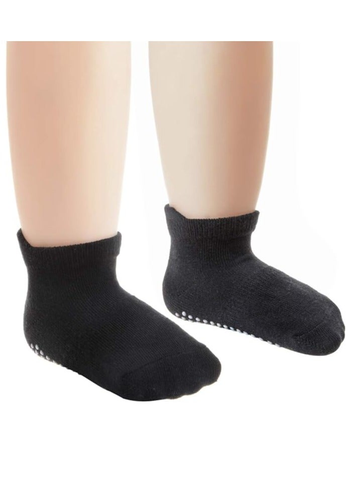CICILADY CICILADY  12 Pairs Anti Slip Baby Ankle Socks with Non Skid Grips for Toddler Kids Boys Girls (12Pairs - Black,White,Grey, 1-3 Years)  - Image 5