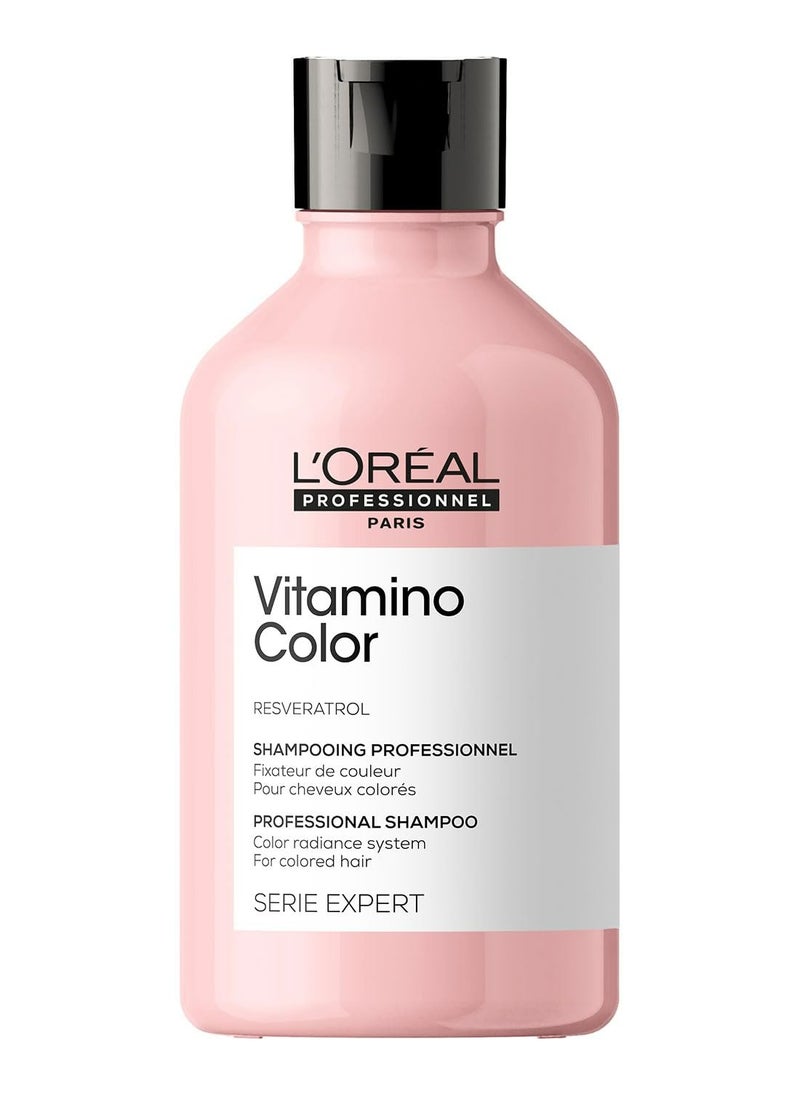 L'OREAL PARIS_PF L'OREAL PROFESSIONNEL PARIS Vitamino Color Shampoo For Coloured Hair, 300Ml|Professional Color Protect Shampoo |Coloured Protection Shampoo With Uv Protection, 1 Count  - Image 1