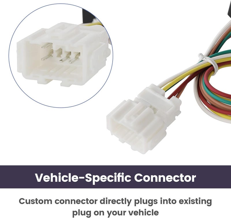 Oyviny Custom 4 Way Flat Trailer Wiring Harness for Honda CR-V 2007-2011 - Image 2
