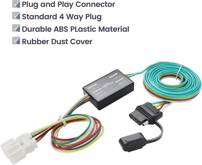 Oyviny Custom 4 Way Flat Trailer Wiring Harness for Honda CR-V 2007-2011 - Image 4
