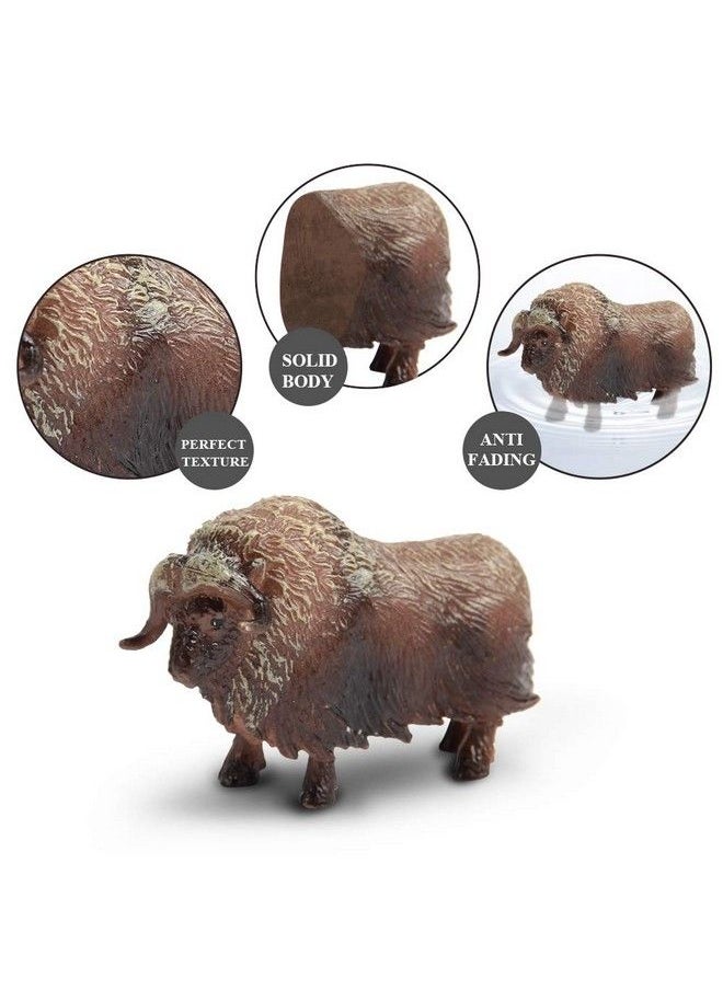 Mini Tudou - 12 Pcs Farm Toy Set，Multicolor Cow Animal Figurines Cool Cake Topper & Exhibits Best Gift For Ages 3 4 5 Boys&Girls - Image 1