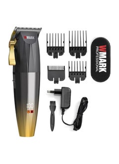 NG-222 Professional Digital Display Cordless Hair Clipper with Tapered Arm and 7200 RPM Cordless Hair Trimmer with Carbon Brush and Charging Adapter with 4 Guide Combs and 180 Minutes Run Time