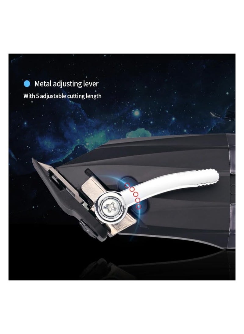Generic - NG-222 Professional Digital Display Cordless Hair Clipper with Tapered Arm and 7200 RPM Cordless Hair Trimmer with Carbon Brush and Charging Adapter with 4 Guide Combs and 180 Minutes Run Time - Image 1