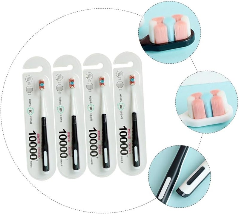 4 قطع فرشاة أسنان ما بعد الولادة للأسنان الحساسة، شعيرات ناعمة لطيفة، العناية بالفم، لون عشوائي - Image 5