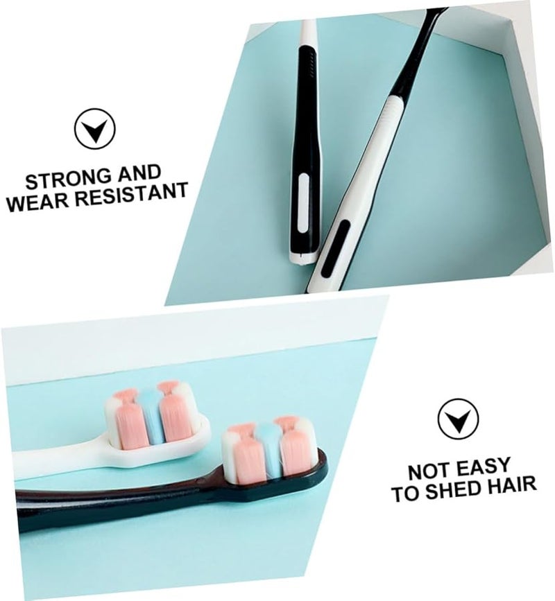 4 قطع فرشاة أسنان ما بعد الولادة للأسنان الحساسة، شعيرات ناعمة لطيفة، العناية بالفم، لون عشوائي - Image 4