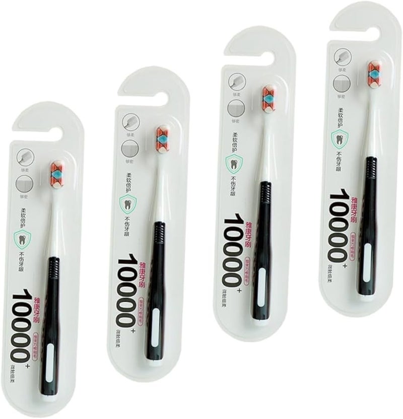 4 قطع فرشاة أسنان ما بعد الولادة للأسنان الحساسة، شعيرات ناعمة لطيفة، العناية بالفم، لون عشوائي - Image 2
