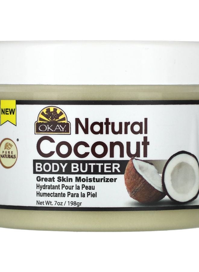 OKAY Natural Coconut Body Butter 7 oz (198 g)
