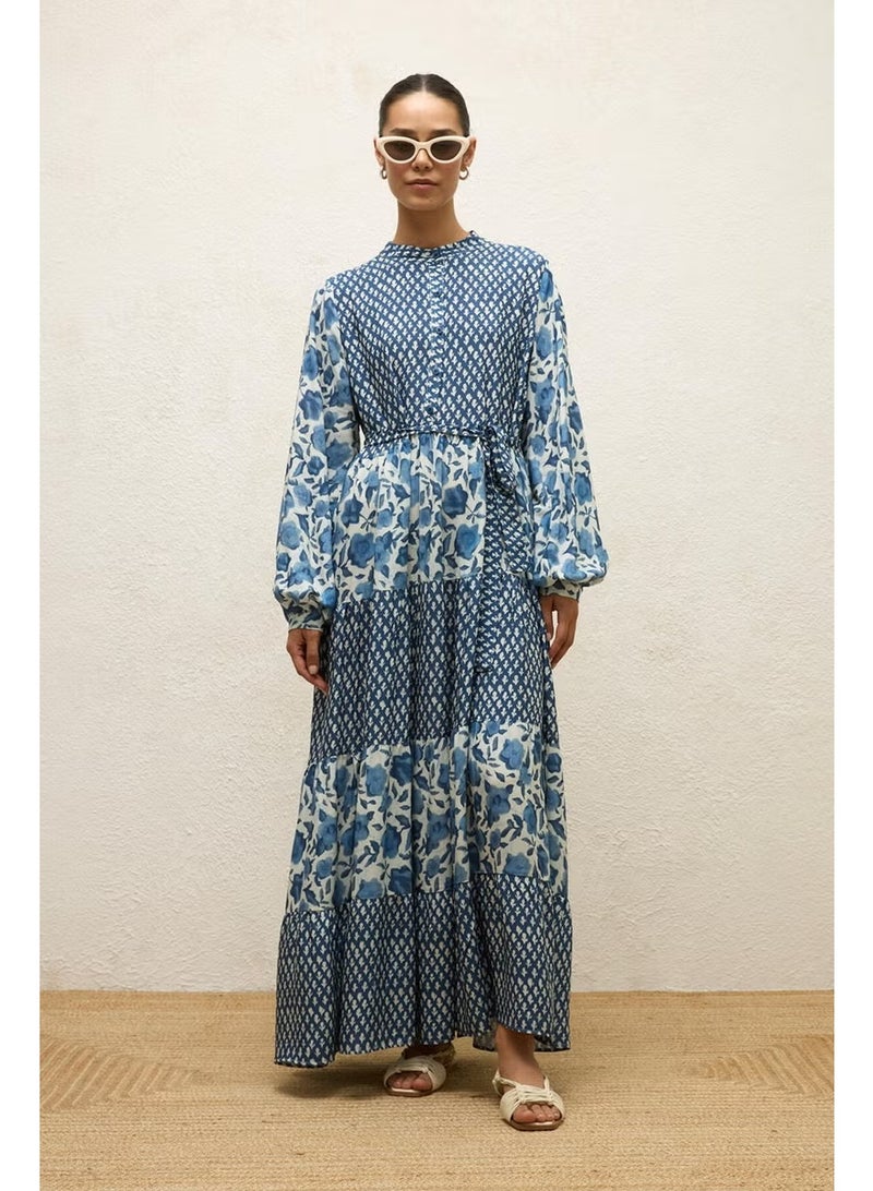 Manuka Floral Patchwork Maxi Dress - Image 2