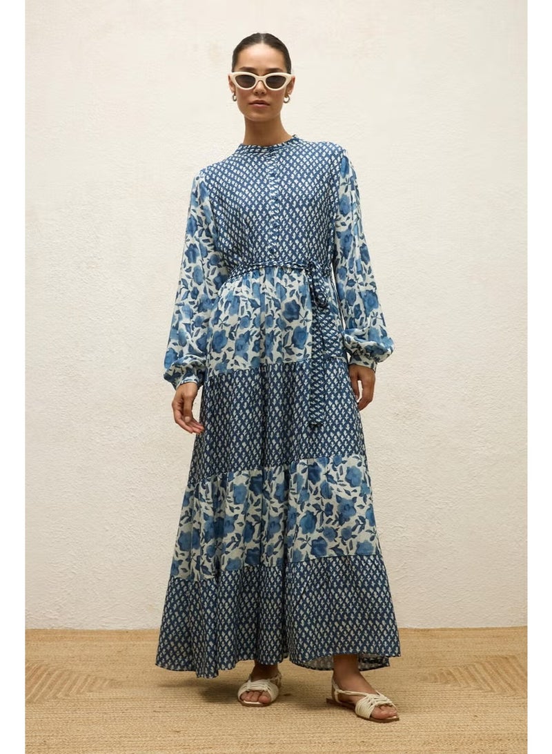 Manuka Floral Patchwork Maxi Dress - Image 4